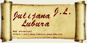 Julijana Lubura vizit kartica